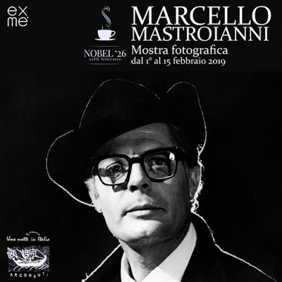 Marcello Mastroianni. Al Nobel &#039;26 una mostra fotografica in omaggio al grande attore.